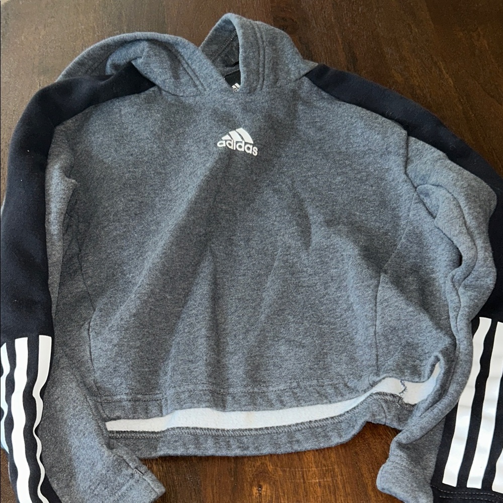 Adidas Charcoal and Black Pullover